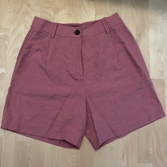 Frank and Oak shorts pink tencel size 8 - Picture 5 of 5